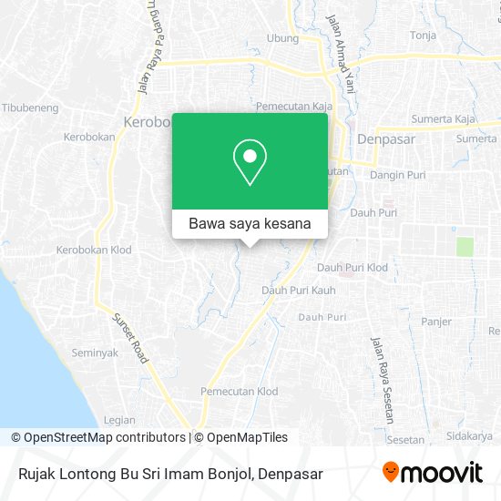 Peta Rujak Lontong Bu Sri Imam Bonjol