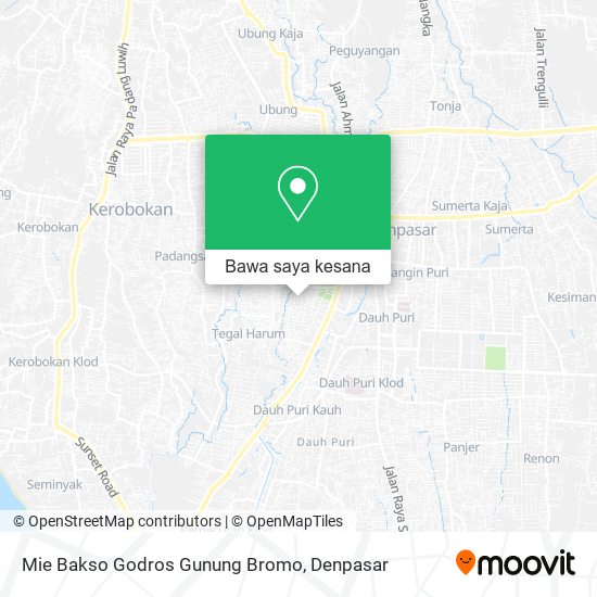 Peta Mie Bakso Godros Gunung Bromo