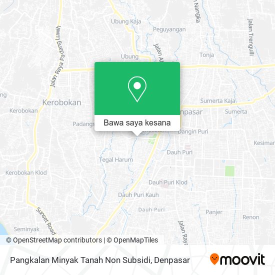 Peta Pangkalan Minyak Tanah Non Subsidi