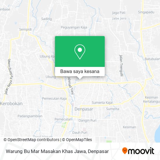 Peta Warung Bu Mar Masakan Khas Jawa