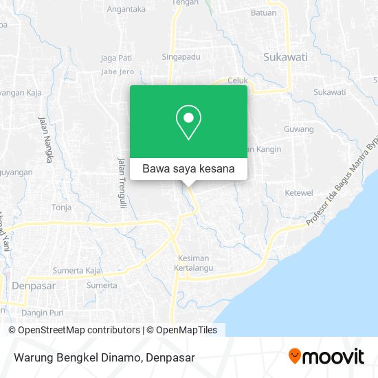 Peta Warung Bengkel Dinamo