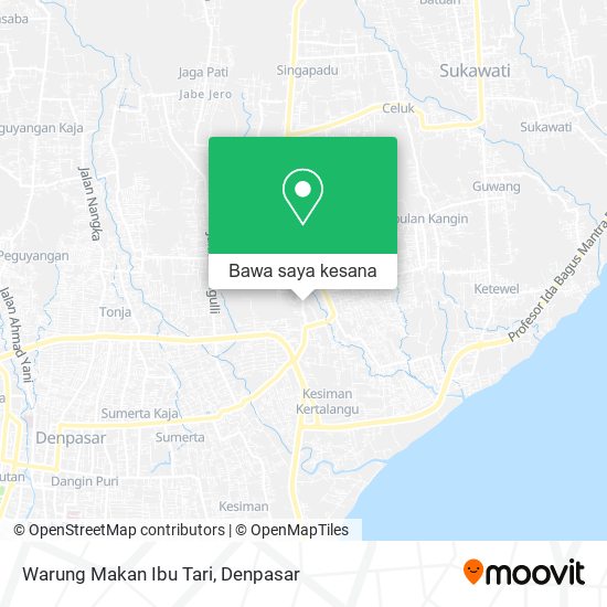 Peta Warung Makan Ibu Tari