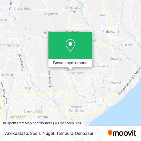 Peta Aneka Baso, Sosis, Nuget, Tempura