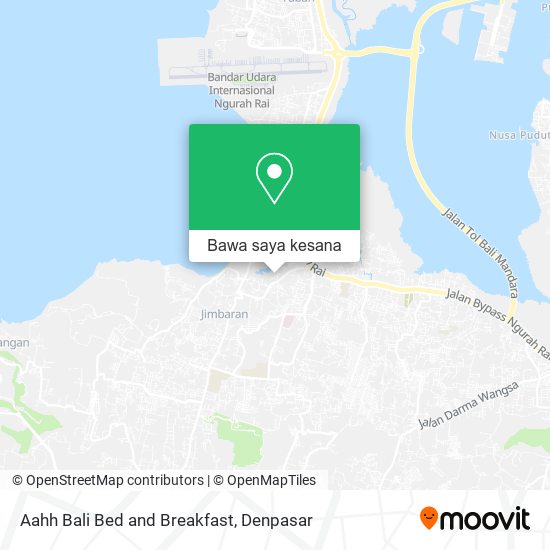 Peta Aahh Bali Bed and Breakfast