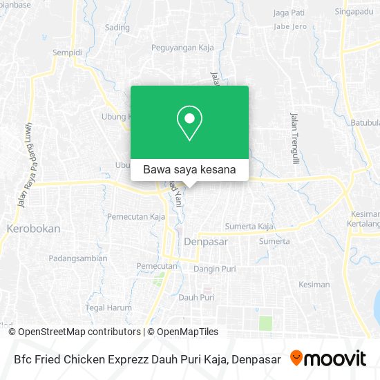 Peta Bfc Fried Chicken Exprezz Dauh Puri Kaja