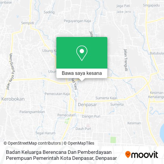 Peta Badan Keluarga Berencana Dan Pemberdayaan Perempuan Pemerintah Kota Denpasar