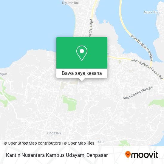 Peta Kantin Nusantara Kampus Udayam