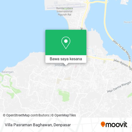 Peta Villa Pasraman Baghawan