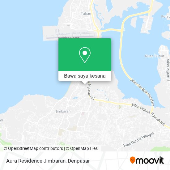 Peta Aura Residence Jimbaran