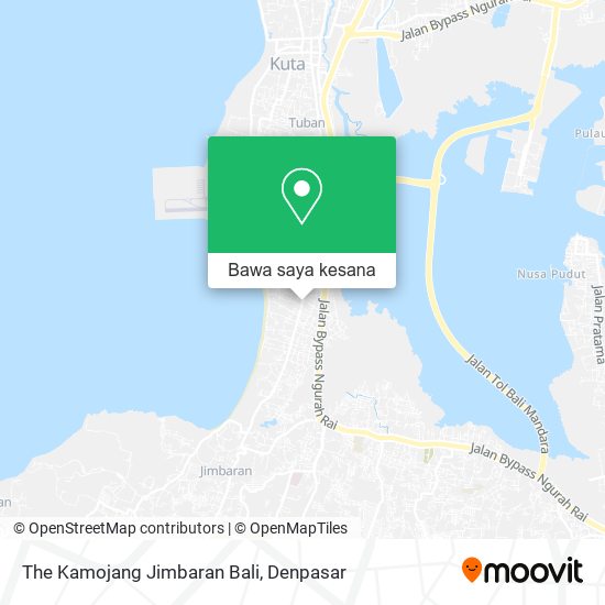Peta The Kamojang Jimbaran Bali