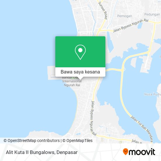 Peta Alit Kuta II Bungalows