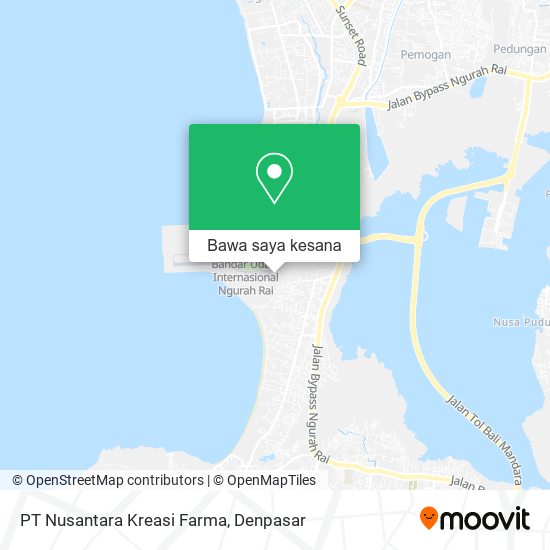 Peta PT Nusantara Kreasi Farma