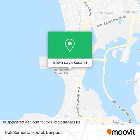 Peta Bali Semesta Hostel