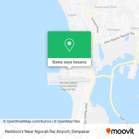 Peta Reddoorz Near Ngurah Rai Airport