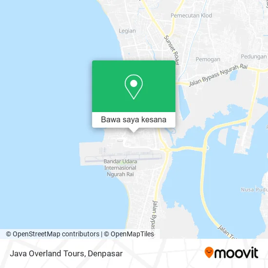 Peta Java Overland Tours