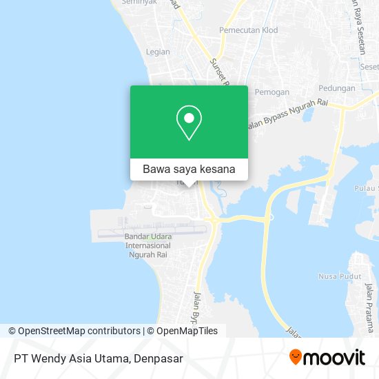 Peta PT Wendy Asia Utama