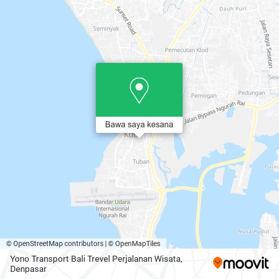 Peta Yono Transport Bali Trevel Perjalanan Wisata