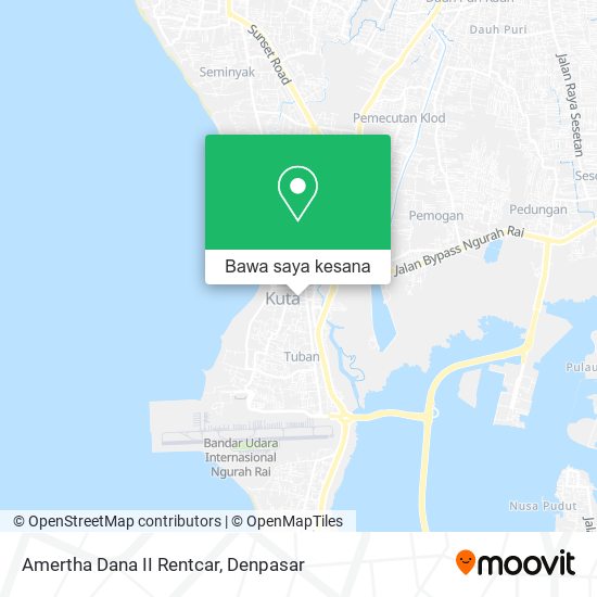 Peta Amertha Dana II Rentcar