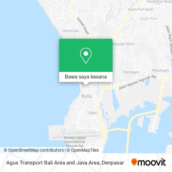 Peta Agus Transport Bali Area and Java Area