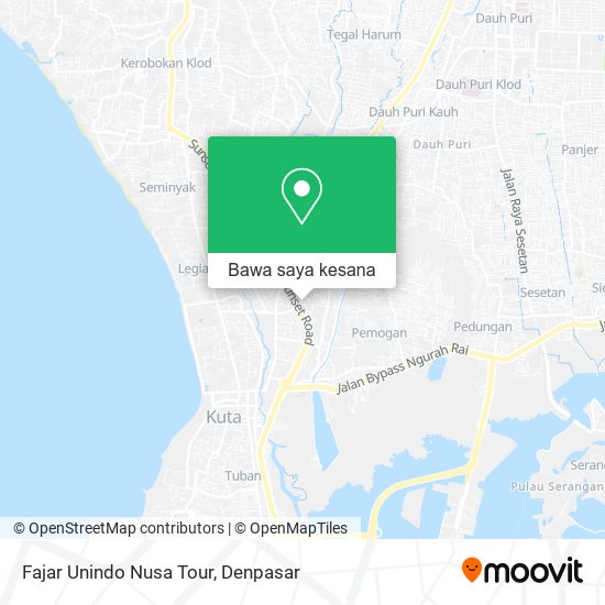 Peta Fajar Unindo Nusa Tour