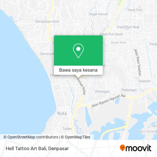 Peta Hell Tattoo Art Bali