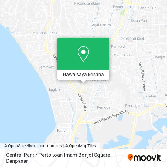 Peta Central Parkir Pertokoan Imam Bonjol Square