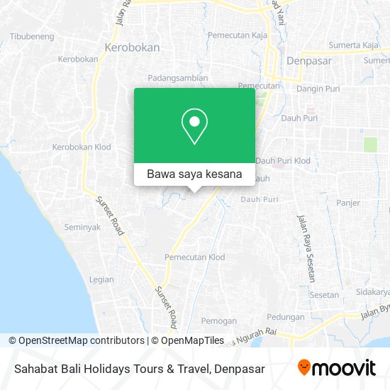 Peta Sahabat Bali Holidays Tours & Travel