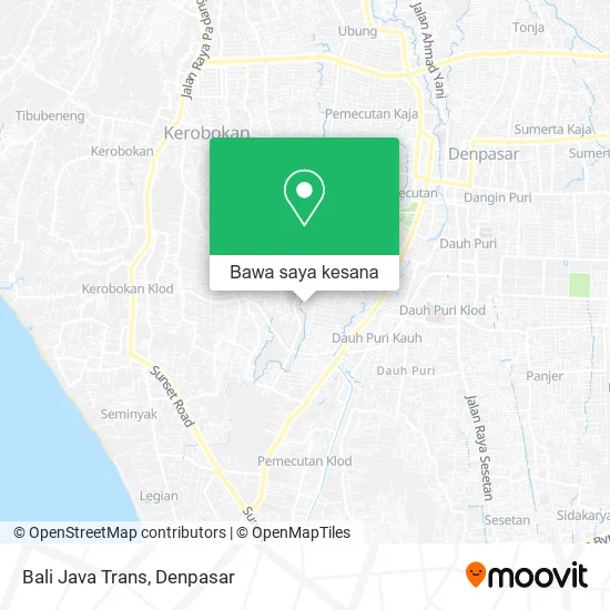 Peta Bali Java Trans