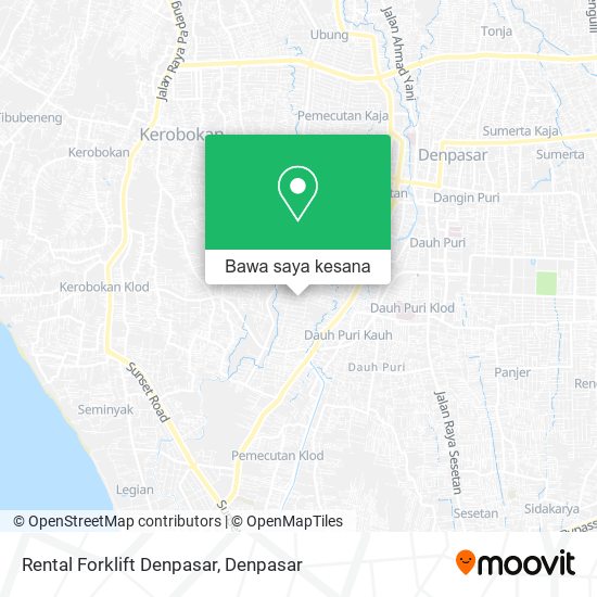 Peta Rental Forklift Denpasar