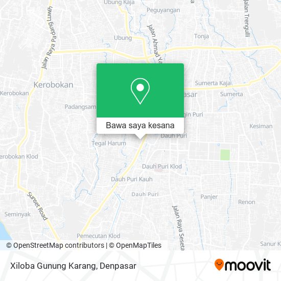 Peta Xiloba Gunung Karang