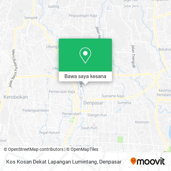 Peta Kos Kosan Dekat Lapangan Lumintang