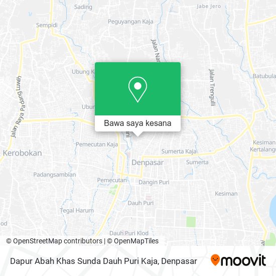 Peta Dapur Abah Khas Sunda Dauh Puri Kaja