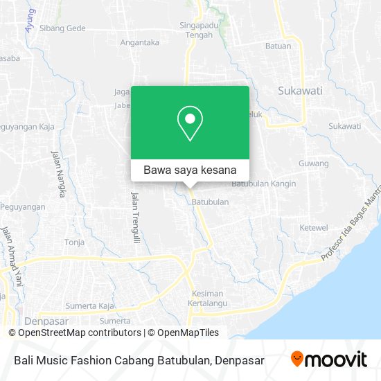 Peta Bali Music Fashion Cabang Batubulan