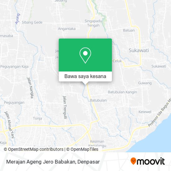 Peta Merajan Ageng Jero Babakan