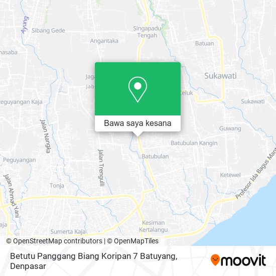 Peta Betutu Panggang Biang Koripan 7 Batuyang
