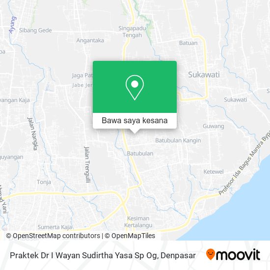 Peta Praktek Dr I Wayan Sudirtha Yasa Sp Og
