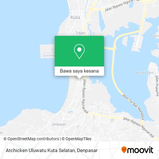Peta Atchicken Uluwatu Kuta Selatan