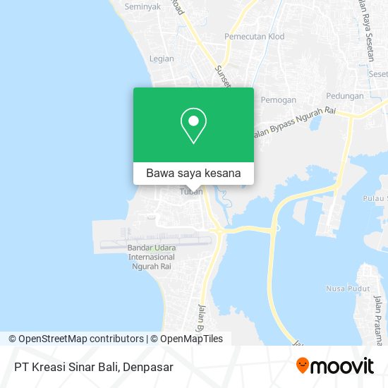 Peta PT Kreasi Sinar Bali