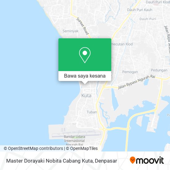 Peta Master Dorayaki Nobita Cabang Kuta