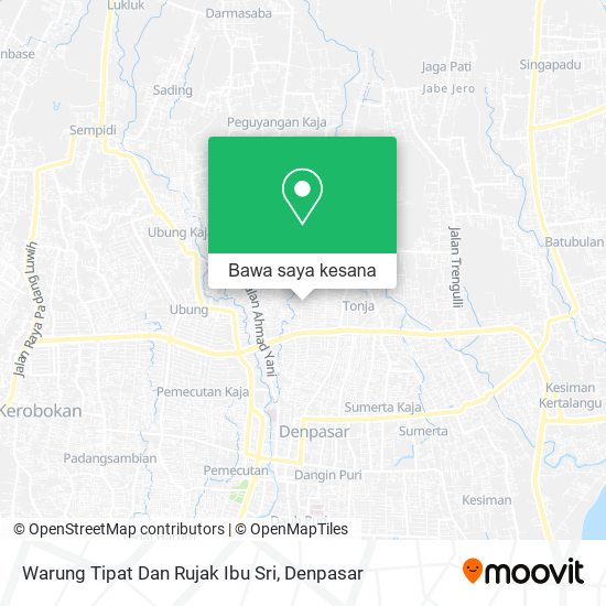 Peta Warung Tipat Dan Rujak Ibu Sri