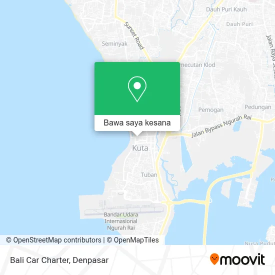 Peta Bali Car Charter