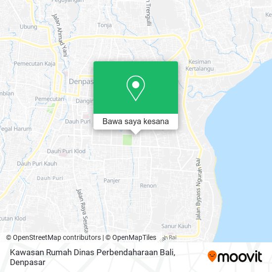 Peta Kawasan Rumah Dinas Perbendaharaan Bali