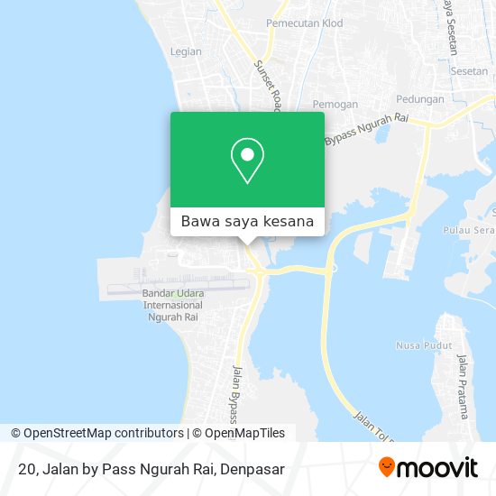 Peta 20, Jalan by Pass Ngurah Rai