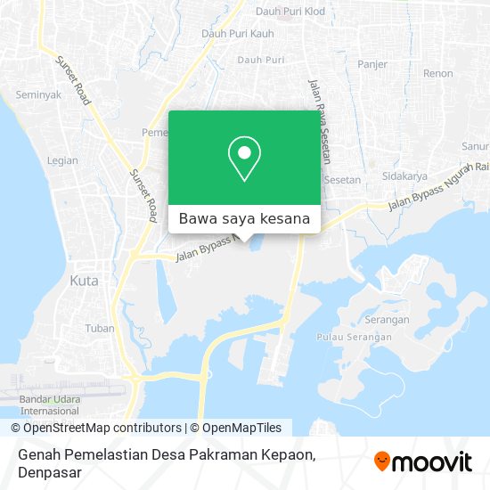 Peta Genah Pemelastian Desa Pakraman Kepaon