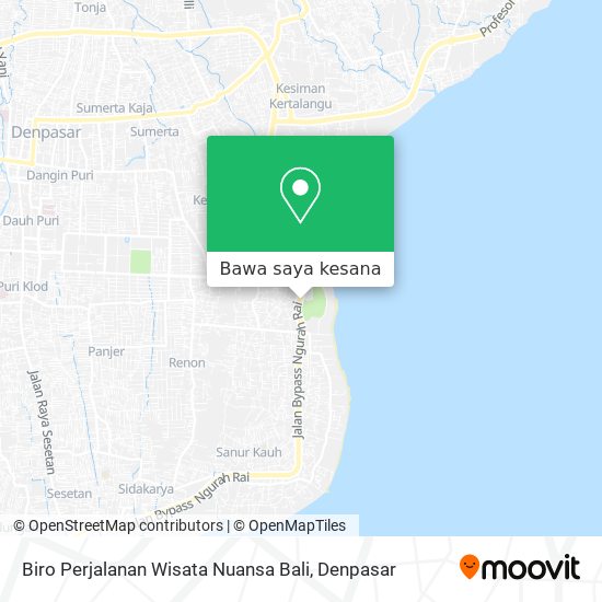 Peta Biro Perjalanan Wisata Nuansa Bali