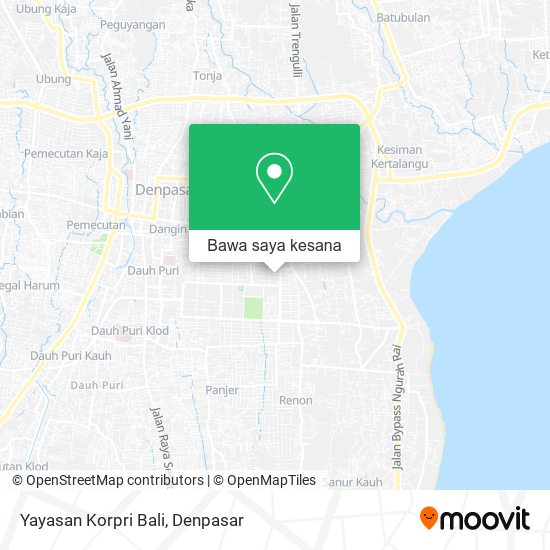 Peta Yayasan Korpri Bali