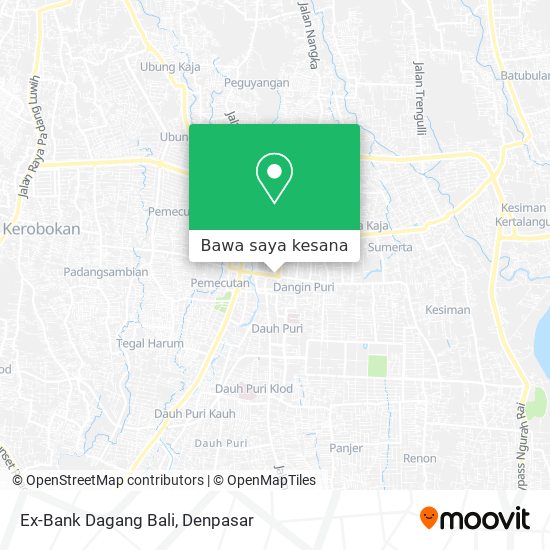 Peta Ex-Bank Dagang Bali