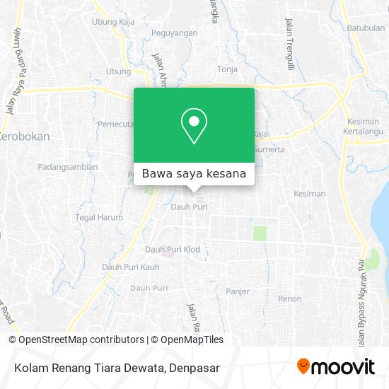 Peta Kolam Renang Tiara Dewata