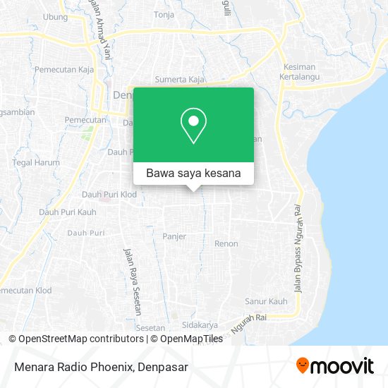 Peta Menara Radio Phoenix