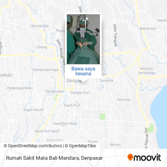 Peta Rumah Sakit Mata Bali Mandara